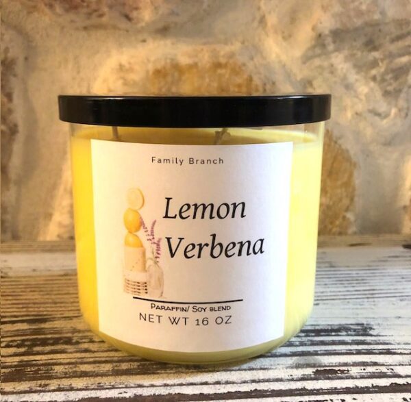 Lemon Verbena 3 Wick Candle.