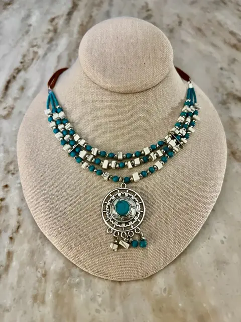 A song of the southwest layered medallion necklace