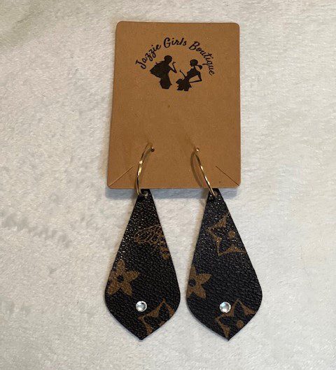 A pair of LV JAZZIE EARRINGS with stars on them.